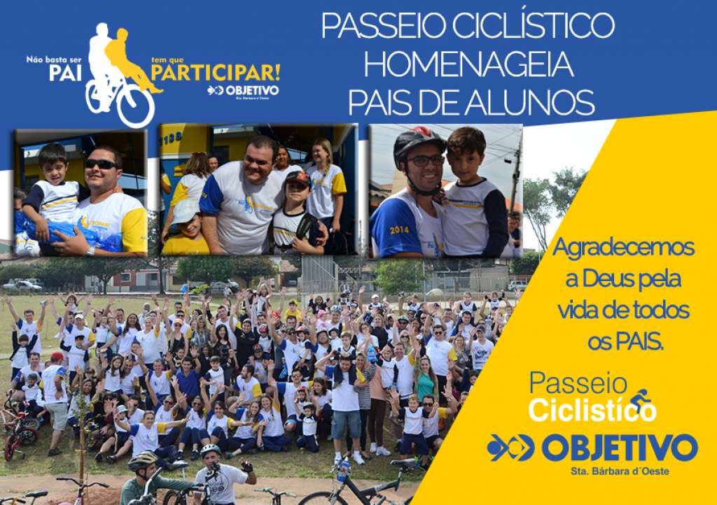 PASSEIO CICLÍSTICO HOMENAGEIA PAIS DE ALUNOS